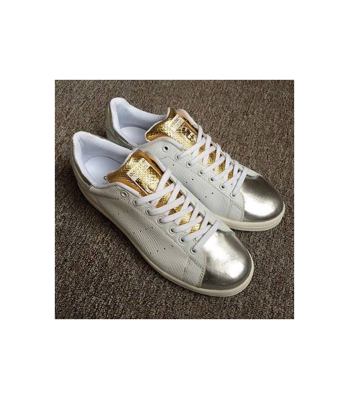 adidas stan smith gold e silver